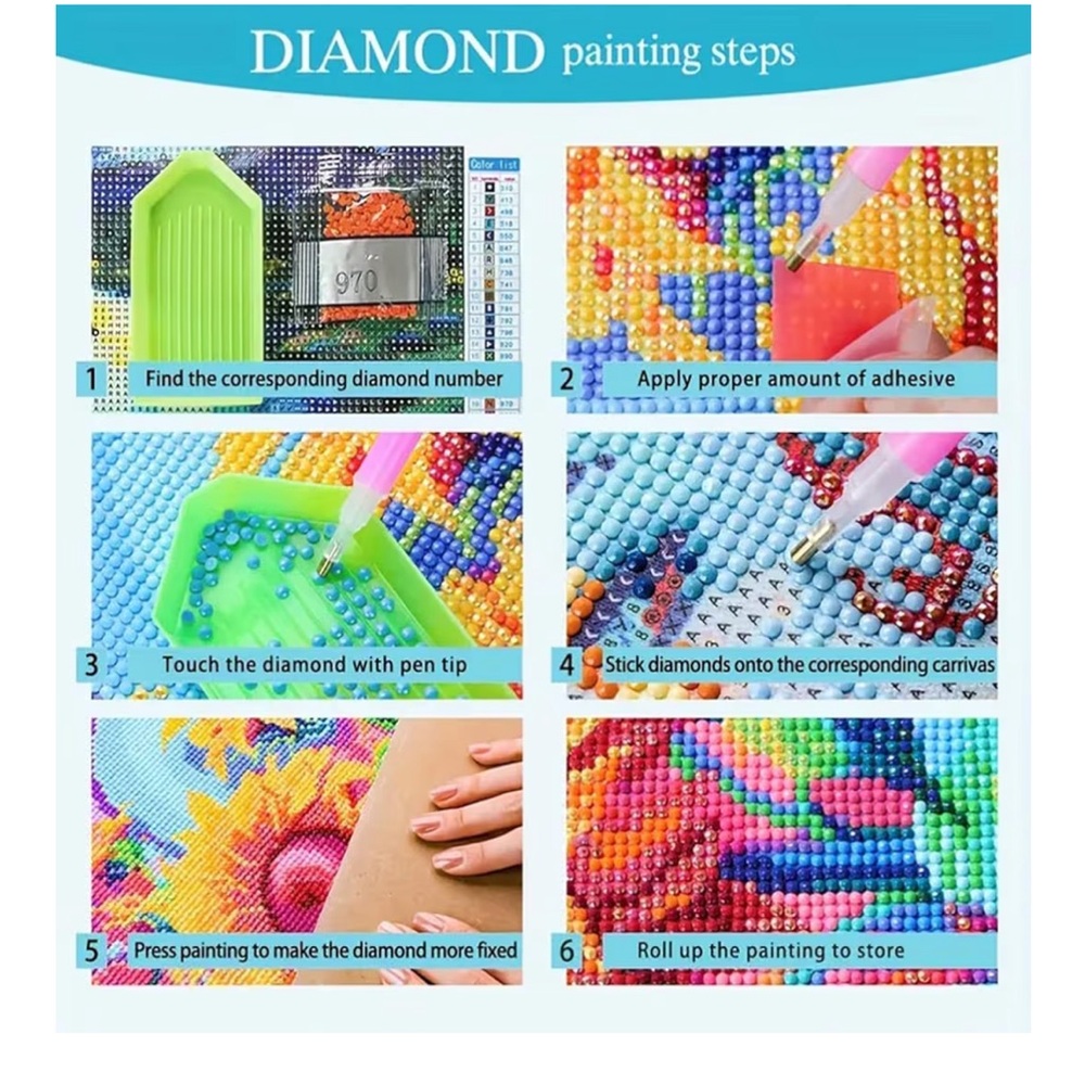 Vibrant Octopus Diamond Art Kit - Picture 3 of 5